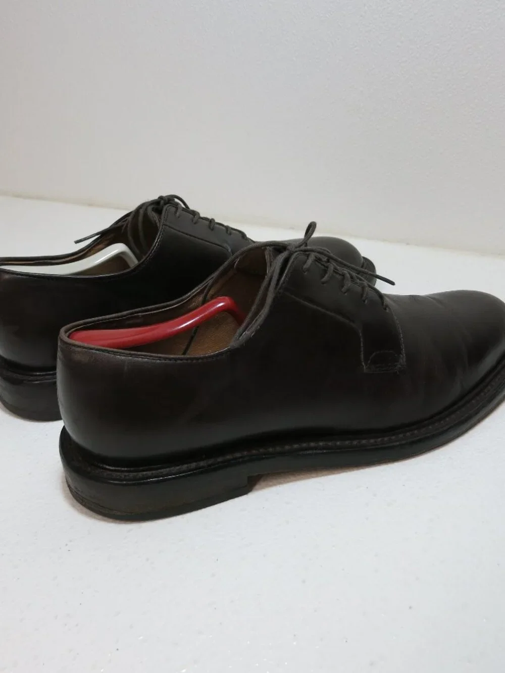 J. Crew Oil Tanned Leather Dress Derby Oxfords Men's Footwear Shoes Italy Sz 10